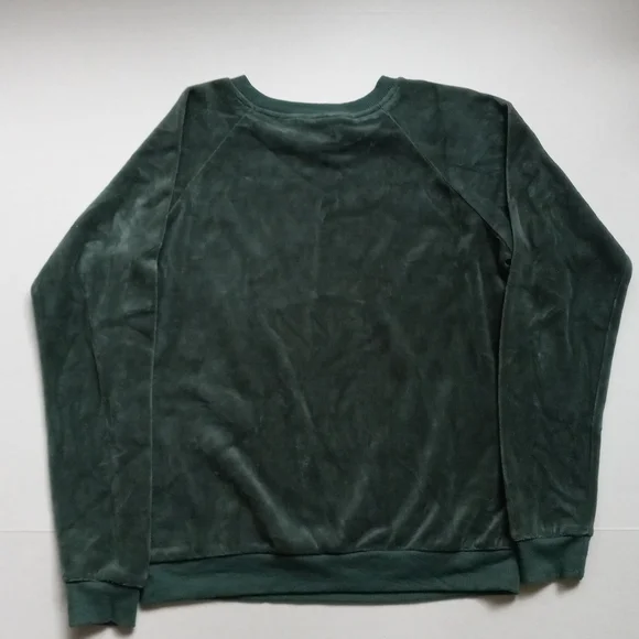 GREEN VELOUR SWEATER - Picture 2 of 3